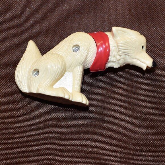 KFC Kids Meal - Winter Wonder Pals - White Dog / Wolf - APPLAUSE 1998 - Picture 2 of 3